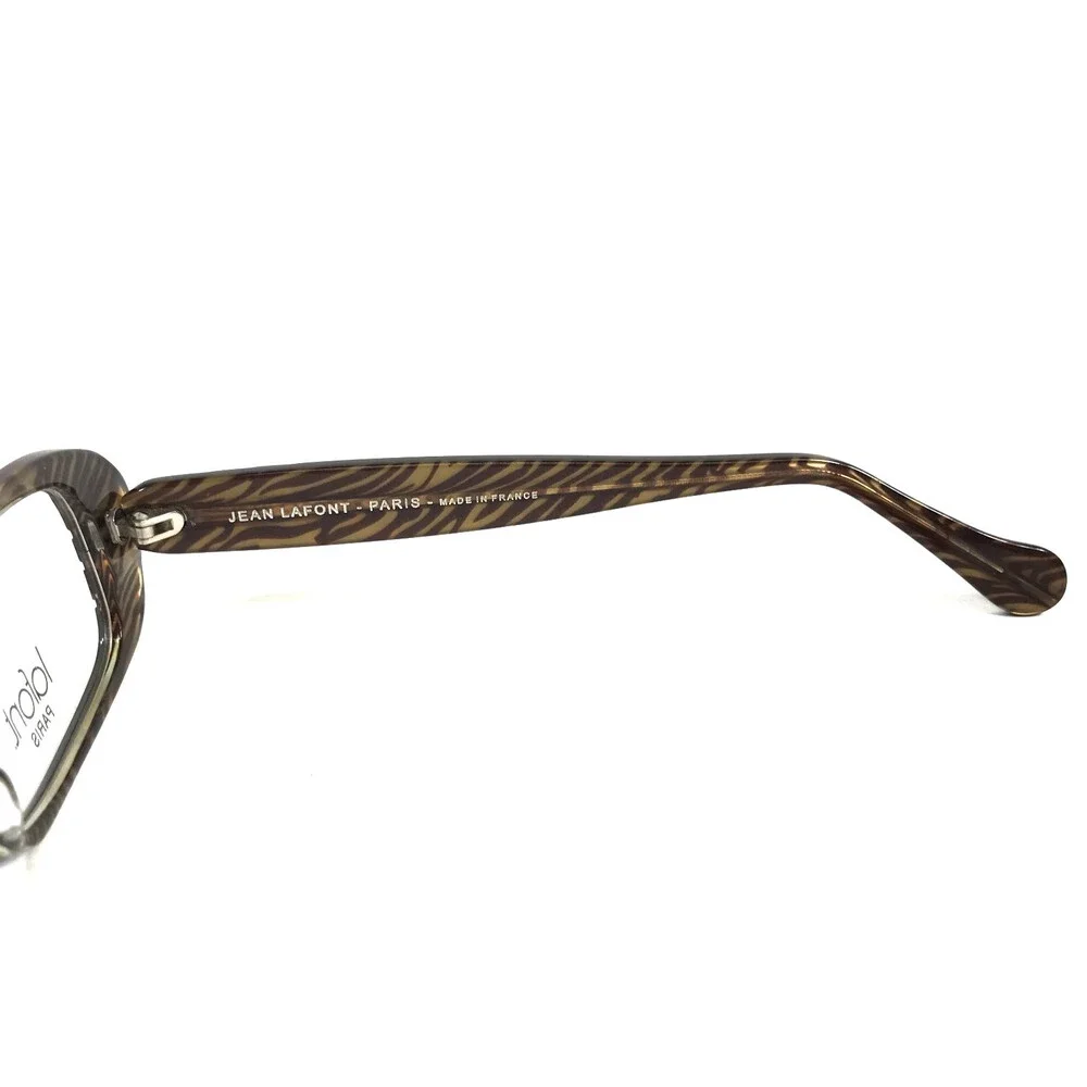 Jean Lafont Eyeglasses Frames GLORIA 283 Dull Purple Tiger Stripes 53-16-140